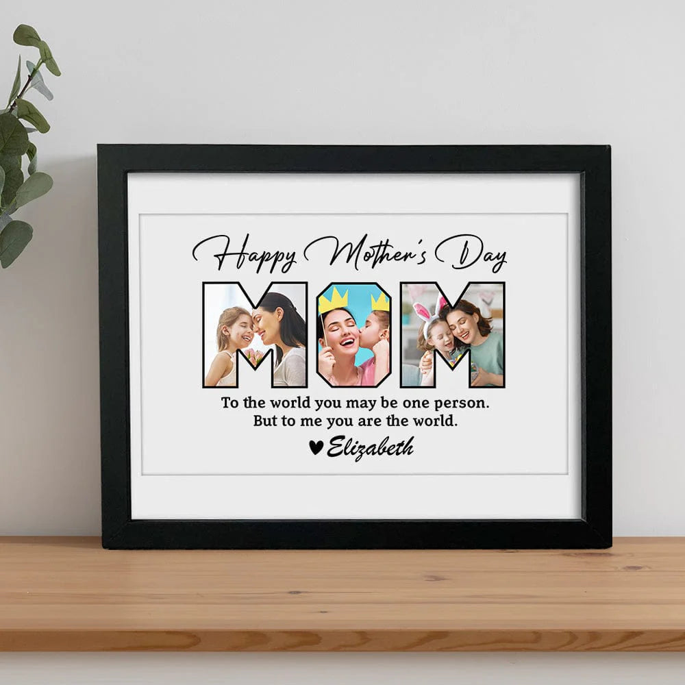 PRINTS10 Custom Photo Happy Mother's Day To Mom Picture Frame K228 889073 8"x10"