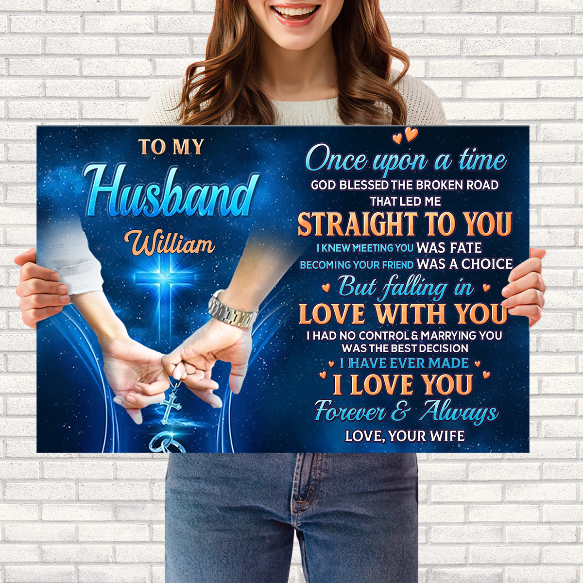 Personalized Husband Canvas personalization view for Husband