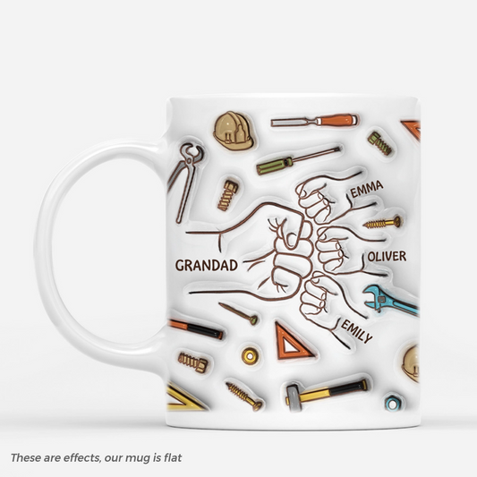 Fist Bump - Personalised Mug for Grandad