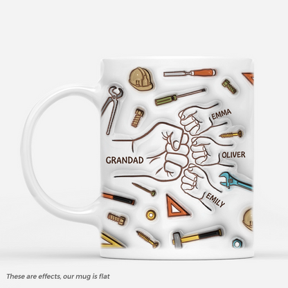 Fist Bump - Personalised Mug for Grandad