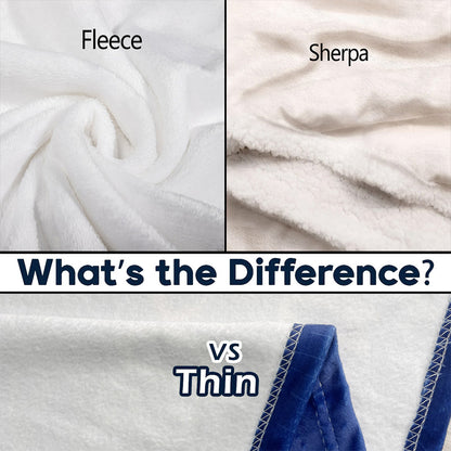 Personalized Family Blanket: 'We Love You' Heartfelt Gift for Mom & Grandma