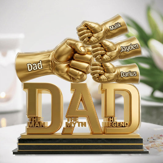 Custom Dad The Man The Myth The Legend Acrylic Plaque for Dad