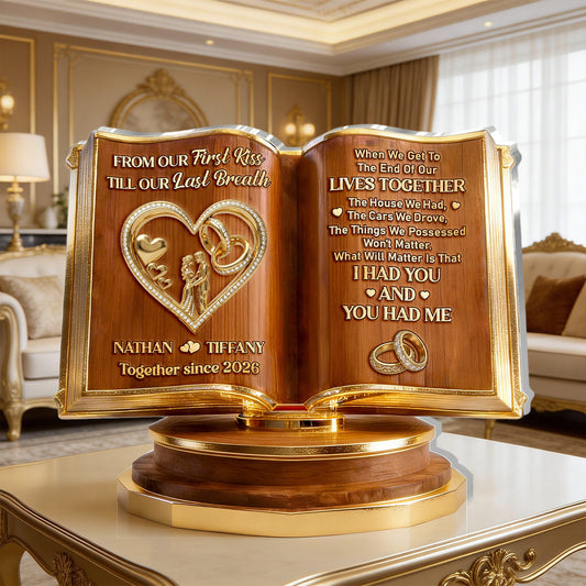 Personalized Couples Anniversary Acrylic Plaque for Wife with personalized design details for meaningful gifting