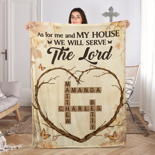 Our Family, Woven in Love - Personalized Heart Tree Blanket