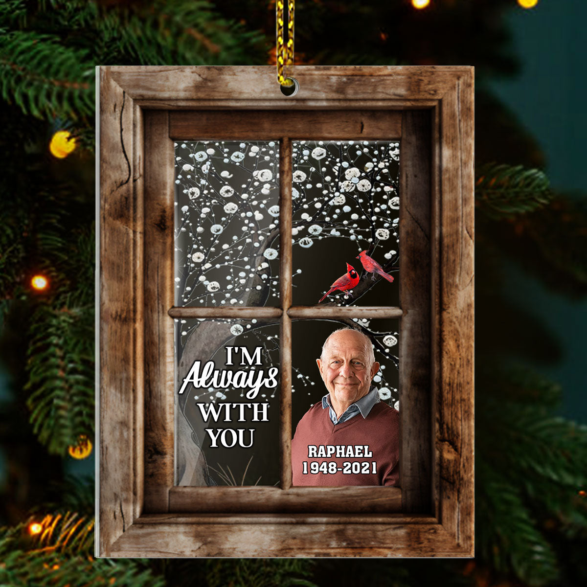 Personalized Memorial For Loved One Ornament - 'I'm Always With You' Keepsake