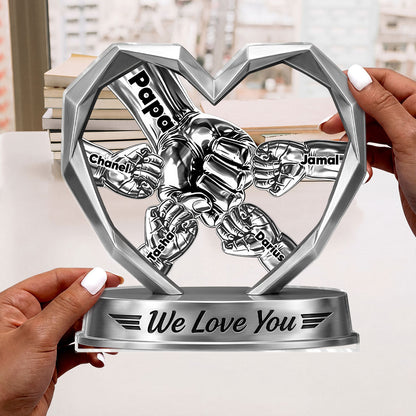 Personalized Fist Bump Plaque personalization view for Dad