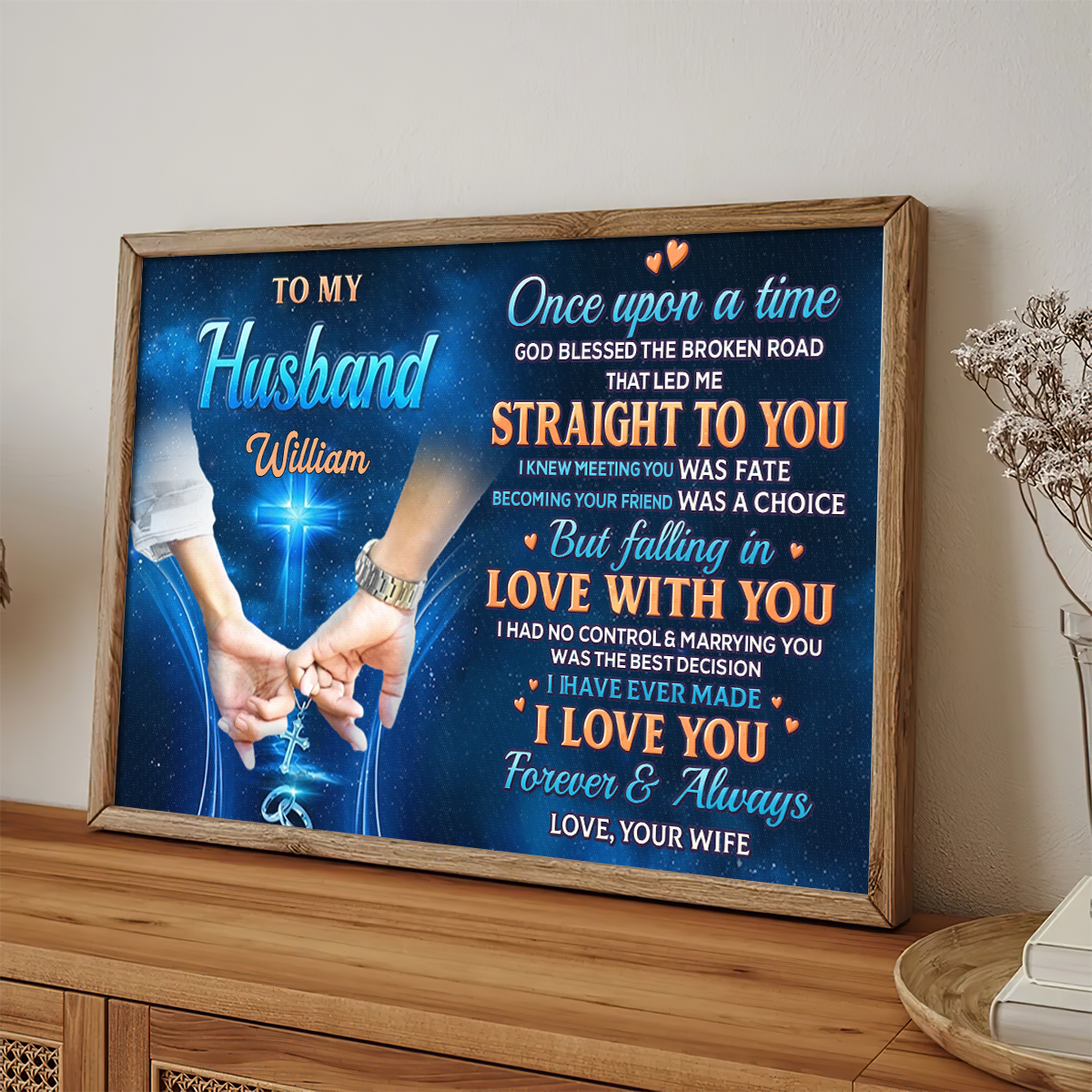 Canvas / Poster gift-ready design for Husband