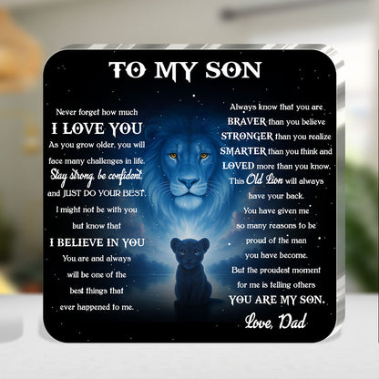 This Old Lion Always Has Your Back - Personalized Acrylic Plaque
