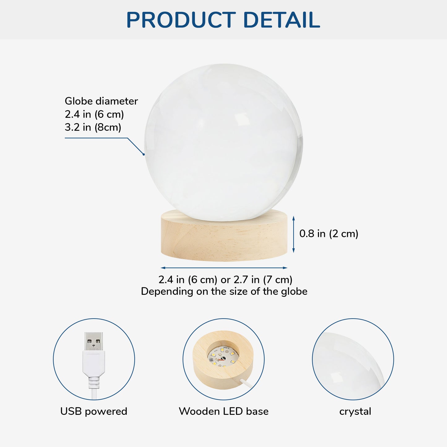 Personalised Family Tree Crystal Ball Lamp - Custom Gift for Mum & Dad