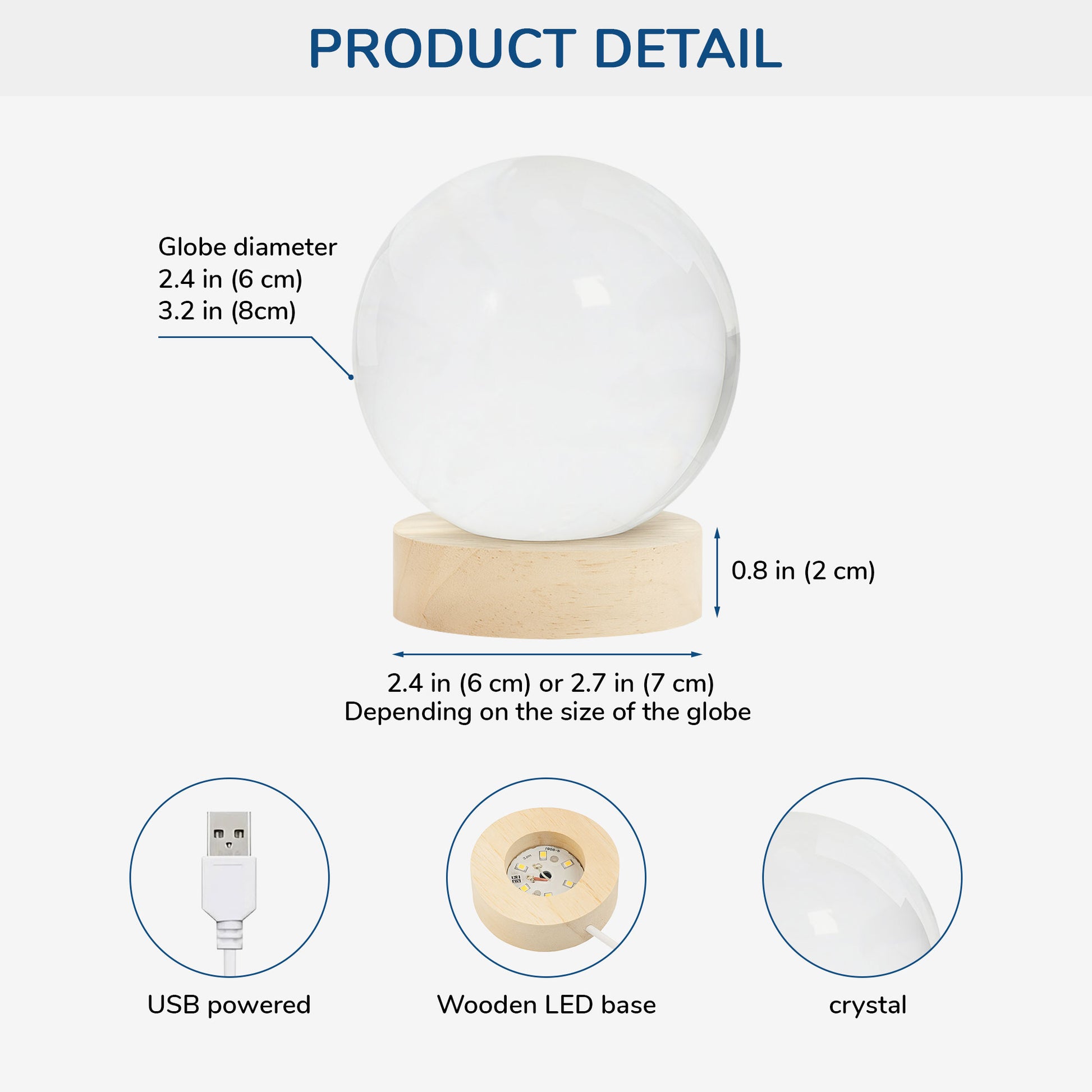 Personalised Family Tree Crystal Ball Lamp - Custom Gift for Mum & Dad