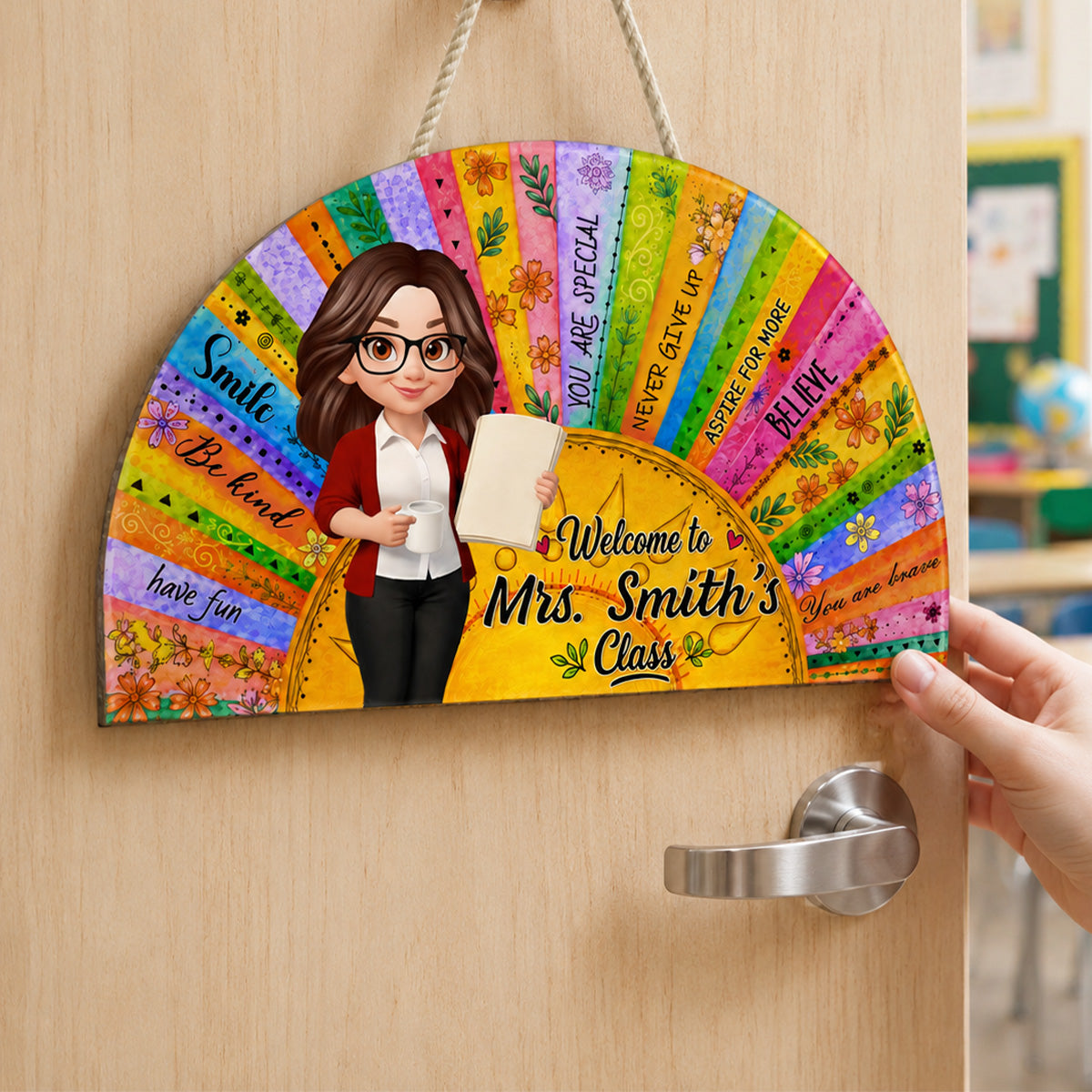 Wood Sign gift-ready design for Teacher