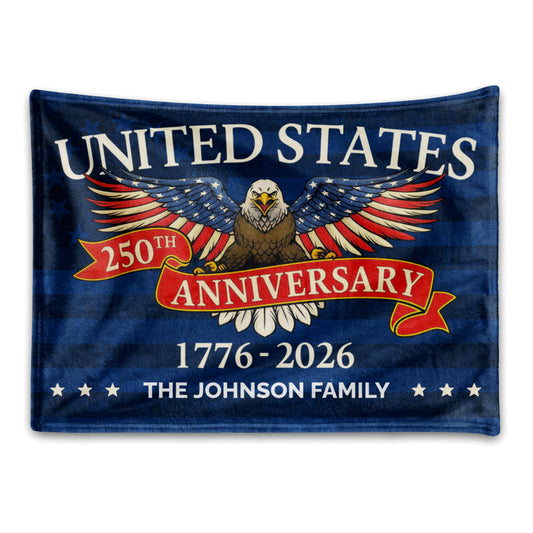 Custom Family Name Blanket - “United States 250th Anniversary”